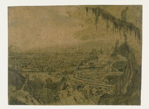 Yol ve Yosunlu Dallar ile Uzak Görünüm by Hercules Segers