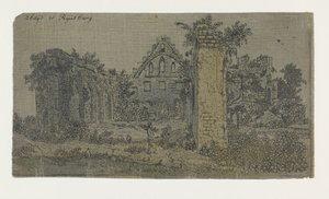 Rijnsburg Manastırı Harabeleri, Küçük Versiyon Güneyden Rijnsburg Manastırı Harabeleri: Küçük Versiyon by Hercules Segers