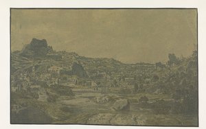 Nehirli Vadi ve Dört Kuleli Kasaba by Hercules Segers