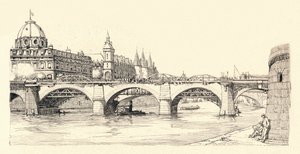 Eski Notre-Dame Pont üzerinde çalışır, 1913 1915