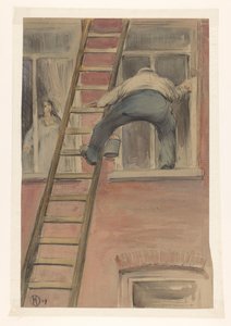 Pencere yıkayıcı by Herman Heijenbrock (signed by artist)