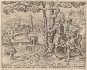Kid ile Adullamite Hirah by Herman Jansz Muller after Maerten van Heemskerck
