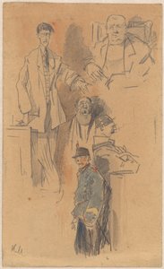 Jan Hamdorf ve W. van der Pluym'un portresi by Herman Moerkerk