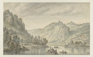 Drachenfels'de Ren Nehri by Herman Saftleven