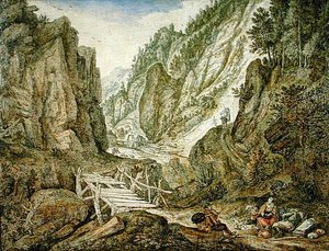 Dağlık manzara by Herman the Younger Saftleven
