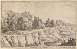 Via Flaminia'daki San Adrian Kilisesi by Herman van Swanevelt