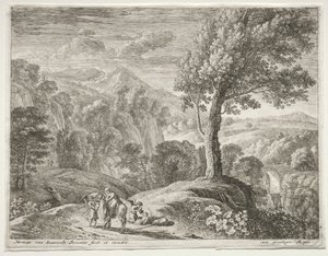 Büyük Ağaç ve Çağlayan, c. 1652-1654. by Herman van Swanevelt
