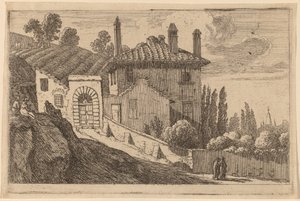 Bir İtalyan Villasının Görünümü by Herman van Swanevelt