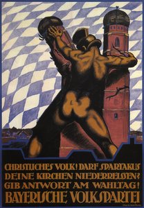 Hıristiyanlar! Spartaküs kiliselerinizi yıkacak mı, 1919 by Hermann Keimel