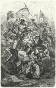 Saksonlar ve Wendler arasındaki savaş by Hermann Vogel