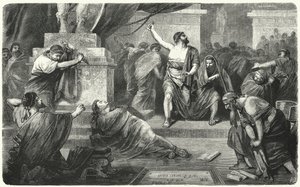 MÖ 44, Julius Caesar'ın bedeni üzerinde Brutus by Hermann Vogel
