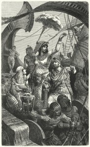 MÖ 31, Actium Savaşı sırasında Kleopatra by Hermann Vogel