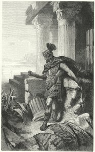Gaius Marius, Kartaca harabeleri arasında sürgünde by Hermann Vogel