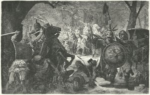 Bohemyalı II. Ottokar, pagan Eski Prusyalılara karşı haçlı seferi, 1255 by Hermann Vogel