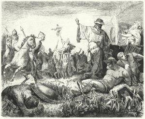 Partiler zaferi kutluyor by Hermann Vogel