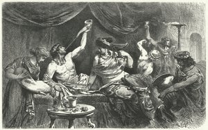 Messalina zamanında Roma Bacchanal, 1. Yüzyıl by Hermann Vogel