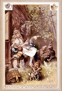 Pamuk Prenses ve Yedi Cüce. Hermann Vogel
