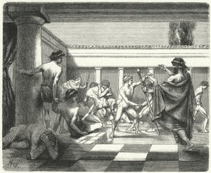 Spartalı gençler by Hermann Vogel