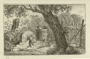 Bileme taşı ile manzara by Hermanus Fock