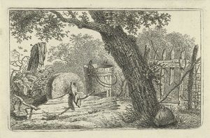 Bileme taşı ile manzara by Hermanus Fock