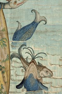 Hieronymus Bosch'un çalışmasından ilham alan duvar halısı, yaklaşık 1560 (altın, gümüş, ipek ve yün) by Hieronymus (after) Bosch
