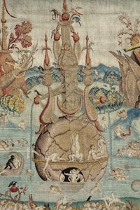 Dünyevi Zevkler Bahçesi. CA. 1560 (goblen) by Hieronymus (after) Bosch