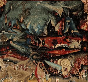 Dünyevi Zevkler Bahçesi. CA. 1560 (goblen) by Hieronymus (after) Bosch