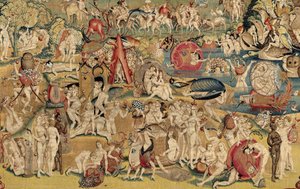Dünyevi Zevkler Bahçesi. CA. 1560 (goblen)