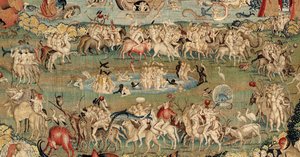 Dünyevi Zevkler Bahçesi. CA. 1560 (goblen) by Hieronymus (after) Bosch