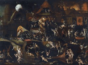Cehenneme İniş - Cehennemin Tırmığı, Bosch, Hieronymus by Hieronymus (school of) Bosch