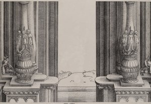 Merkezi Portala Giriş Yolunun Orta Bölümü, Sirenlerle Süslenen Sütunlar ..., 1515.