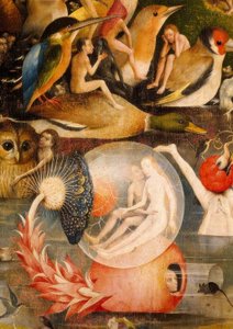 Dünyevi zevklerin bahçesi by Hieronymus Bosch