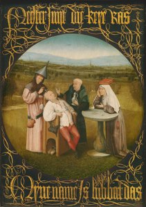 Deliliğin Tedavisi, c.1494 (panelde yağlı boya) by Hieronymus Bosch