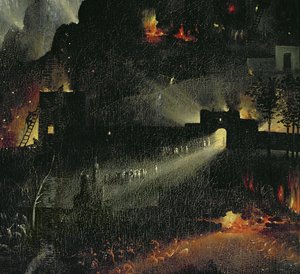 Dünyevi Zevkler Bahçesi, c.1500 (3425 detayı) by Hieronymus Bosch