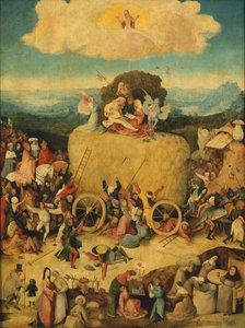 Haywain Üç Parçalı Merkez paneli, c. 1516 by Hieronymus Bosch