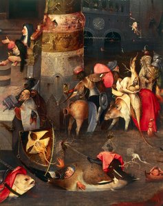 St. Anthony Temptation Üç Parçası (orta panel) by Hieronymus Bosch