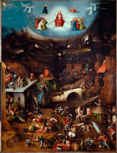 Son Yargının Triptik, orta panel, c.1504 (ahşap üzerine boyama) by Hieronymus Bosch