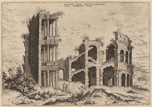 Septizonium ve Kolezyum by Hieronymus Cock