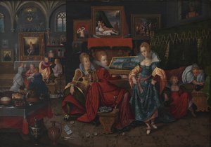 Bilge ve Budala Bakireler benzetmesi by Hieronymus Francken II