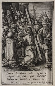 Tutku: Çarmıhı Taşıyan İsa by Hieronymus Wierix