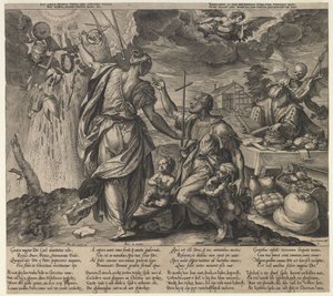 İki Ölüm, 16. yüzyılın ikinci yarısı. by Hieronymus Wierx