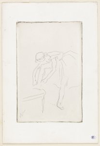 Ayakkabısını Giyen Dansçı by Hilaire Germain Edgar Degas