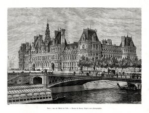 Belediye Binası, Paris, Fransa, 1886 by Hildibrand