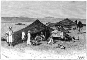 Göçebe kampı, Sahra, c1890