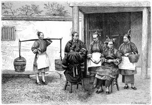 Fokien eyaleti halkı, Çin, 1895.