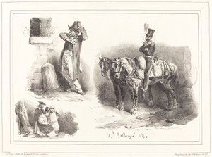 üç vinyet by Hippolyte Bellange