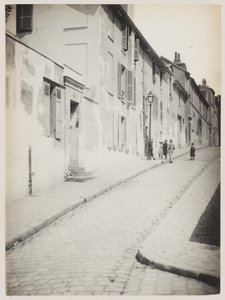 Montmartre, Paris#39;te bir sokak, 1890 dolayları (fotoğraf) by Hippolyte Blancard