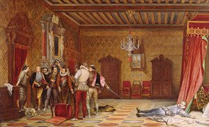 The Assassination of Henri de Lorraine (1549-88) duc de Guise, 1834  by Hippolyte Delaroche
