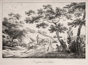 Canon Ateşe Hazır, 1817. by Hippolyte Lecomte