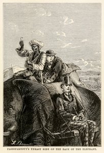 Adolphe François Pannemaker (1822-1900) 1873 tarafından oyulmuş Jules Verne (1828-1905) tarafından Seksen Günde Devri Alem